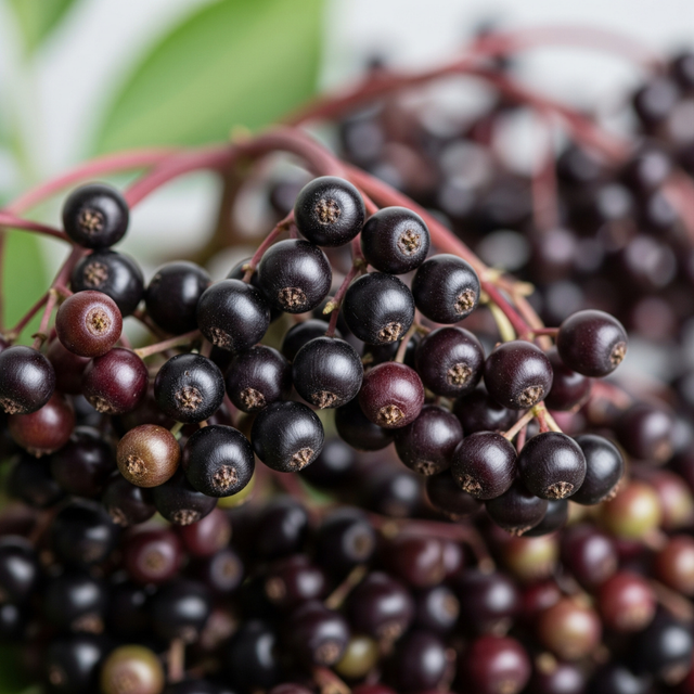 Dark Red Food Coloring (Made with Elderberries), Natural