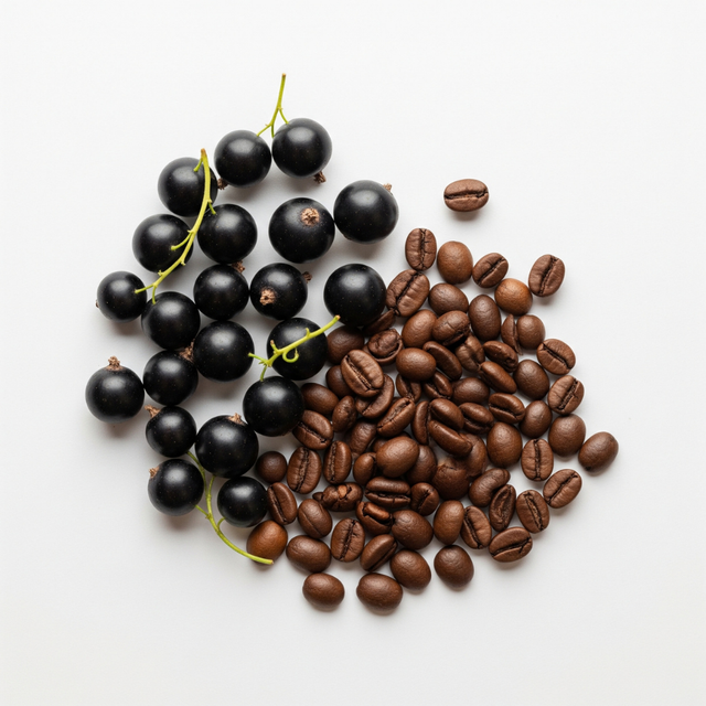 Black Currant Flavored Coffee Beans