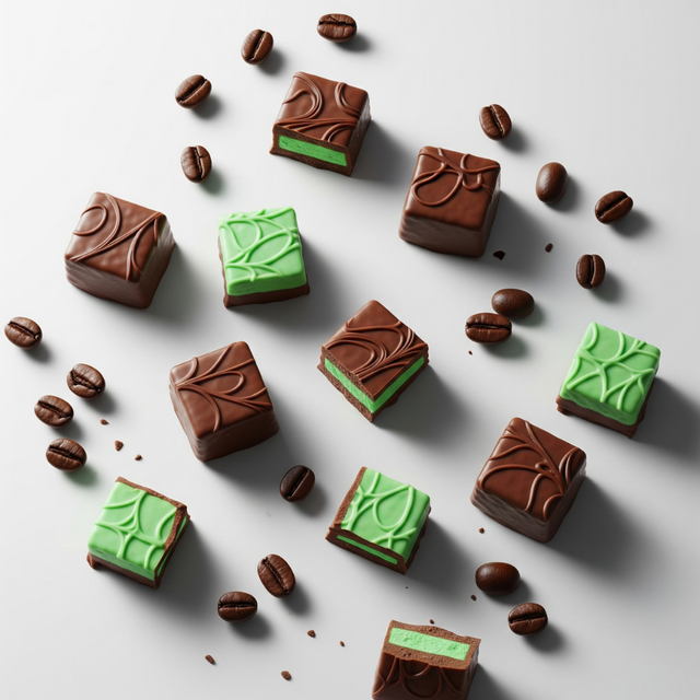 Chocolate Mint Flavored Coffee Beans