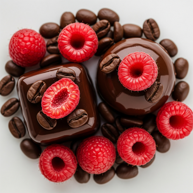 Organic Chocolate Raspberry Flavored Coffee Beans