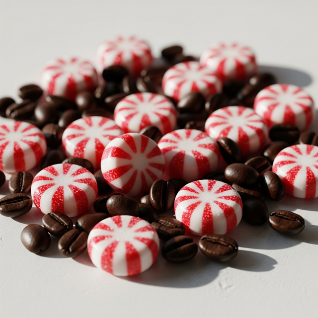 Peppermint Flavored Coffee Beans