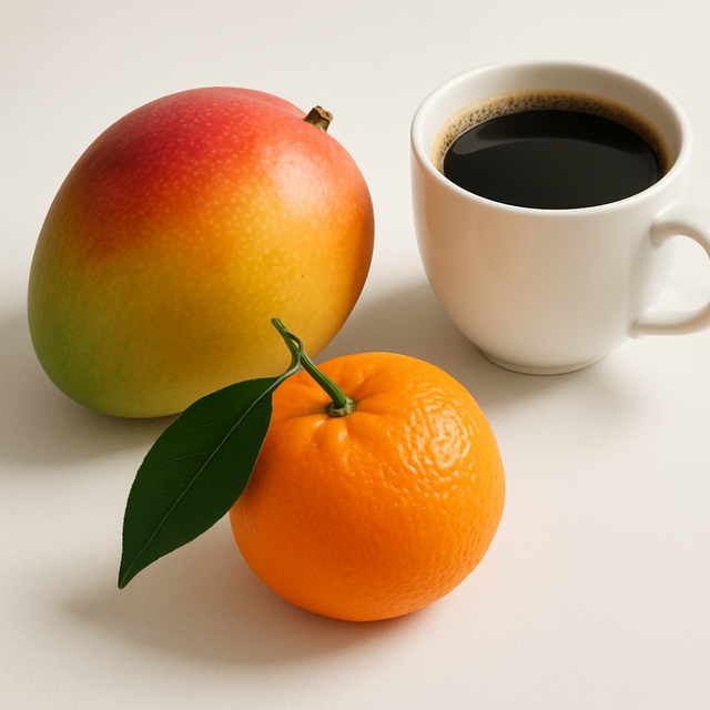 Organic Mango Mandarin Orange Coffee and Tea Flavor Without Diacetyl