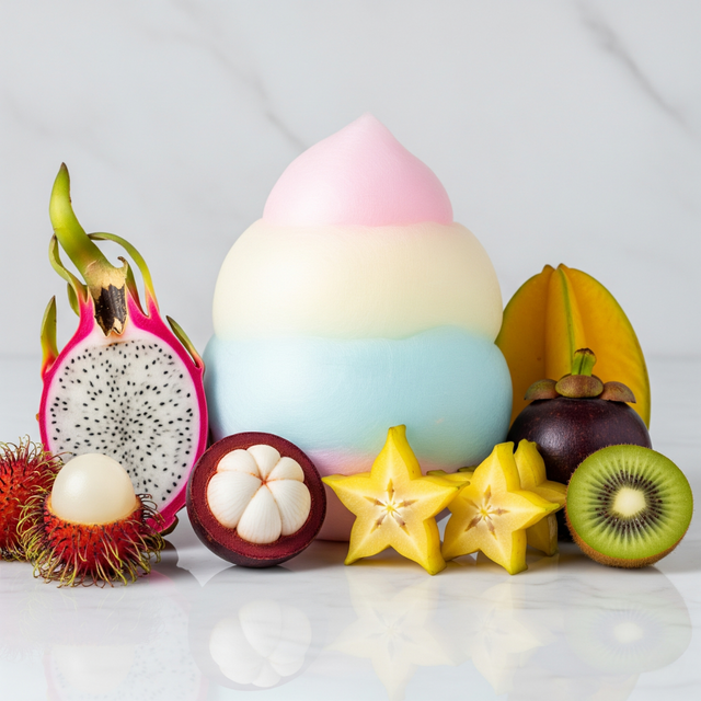 Exotic Tropical Medley Cotton Candy Floss Sugar