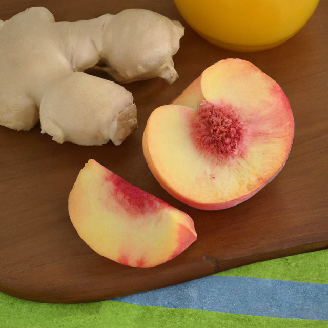 Ginger Peach Flavor Emulsion for High Heat Applications