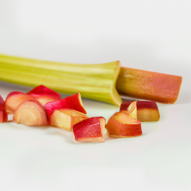 Rhubarb Coffee and Tea Flavoring Without Diacetyl