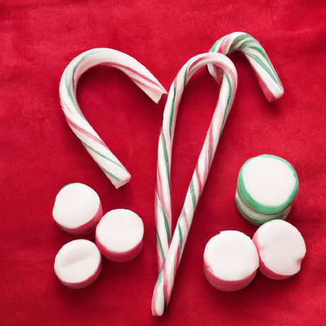 Candy Cane Cotton Candy Floss Sugar (Without Color)