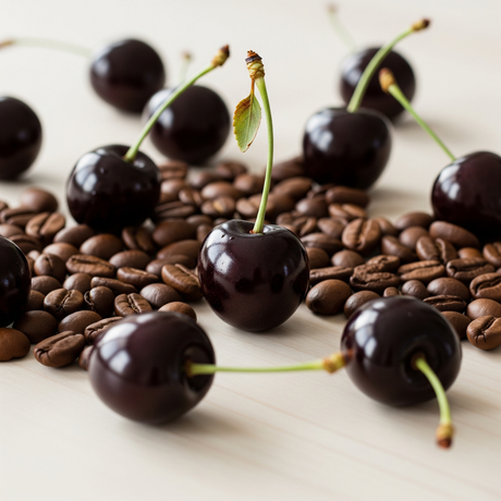 Organic Black Cherry Flavored Coffee Beans
