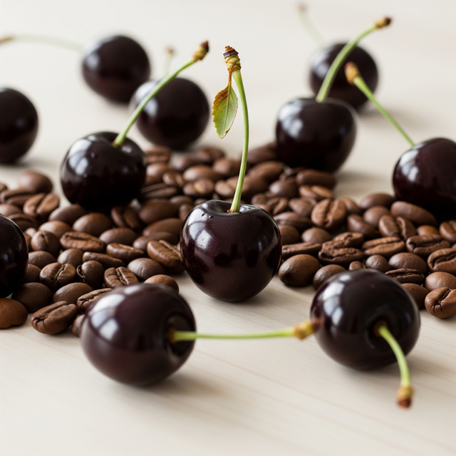 Organic Black Cherry Flavored Coffee Beans