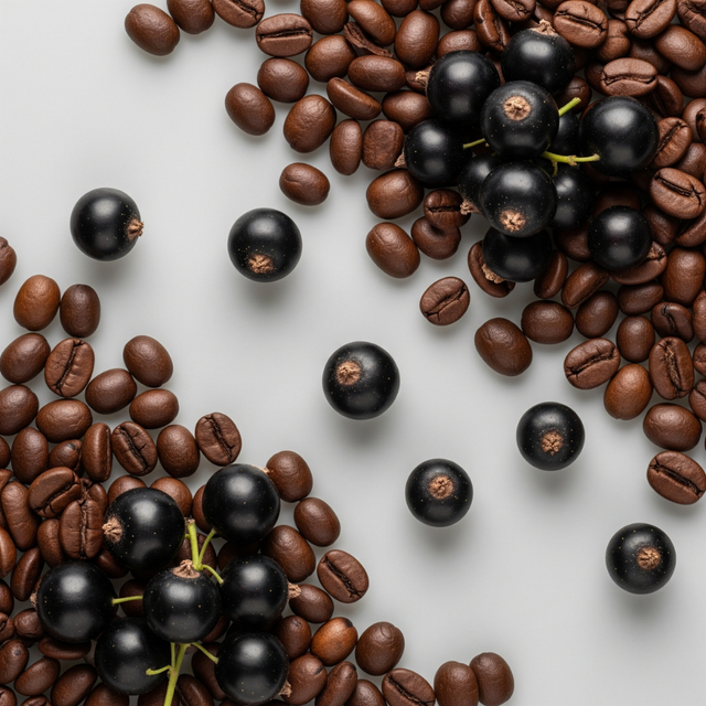Organic Black Currant Flavored Coffee Beans
