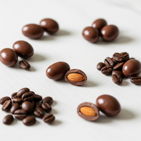 Chocolate Almond Flavored Coffee Beans