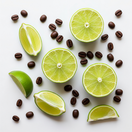 Lime Flavored Coffee Beans