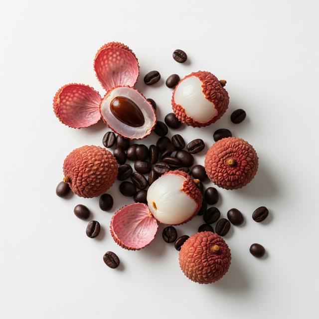 Organic Lychee Flavored Coffee Beans