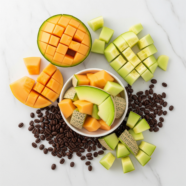 Organic Melon Flavored Coffee Beans