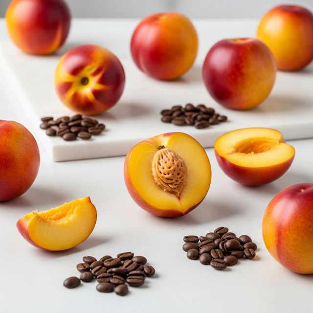 Organic Nectarine Flavored Coffee Beans