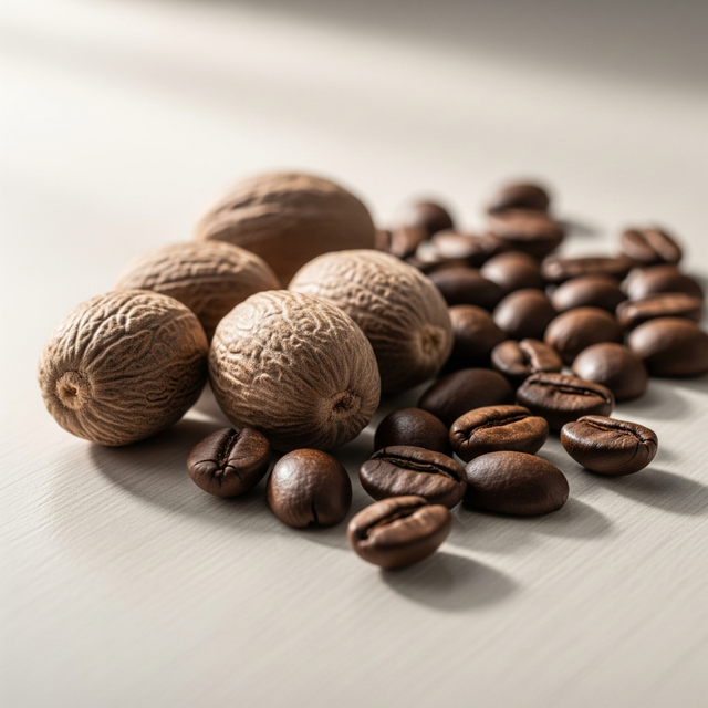 Nutmeg Flavored Coffee Beans