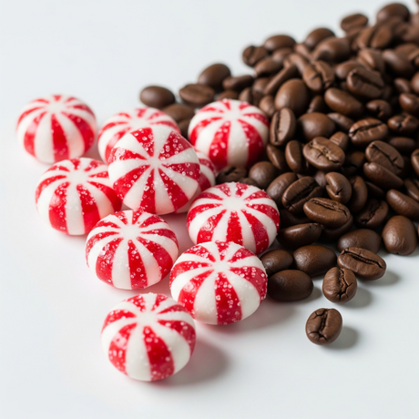 Organic Peppermint Flavored Coffee Beans