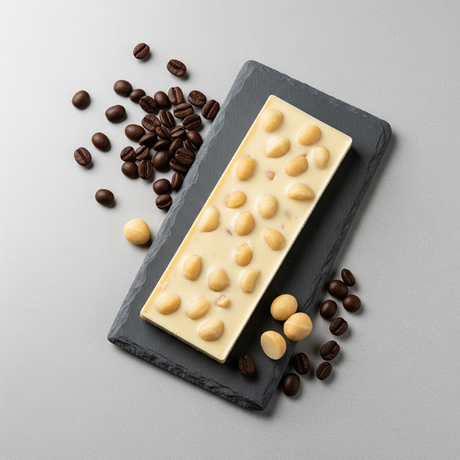 Organic White Chocolate Macadamia Nut Flavored Coffee Beans