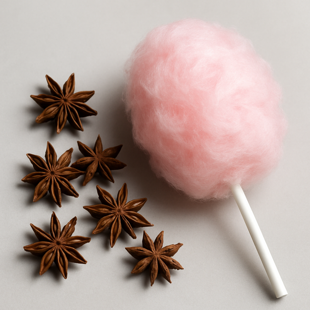 Organic Star Anise Cotton Candy Floss Sugar
