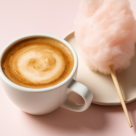 Organic Cappuccino Cotton Candy Floss Sugar