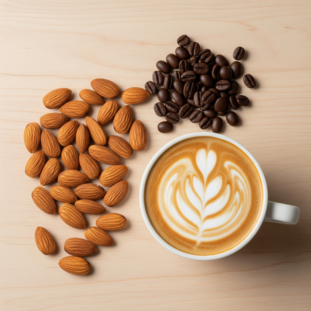 Organic Decaf Amaretto Cappuccino Flavored Coffee Beans