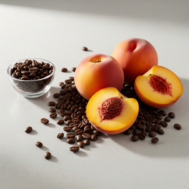Organic Decaf Peach Flavored Coffee Beans