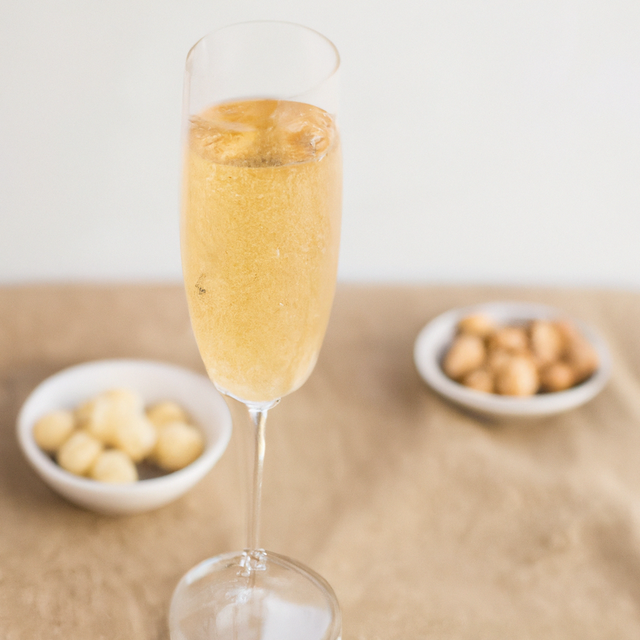 Champagne Flavor Emulsion for High Heat Applications